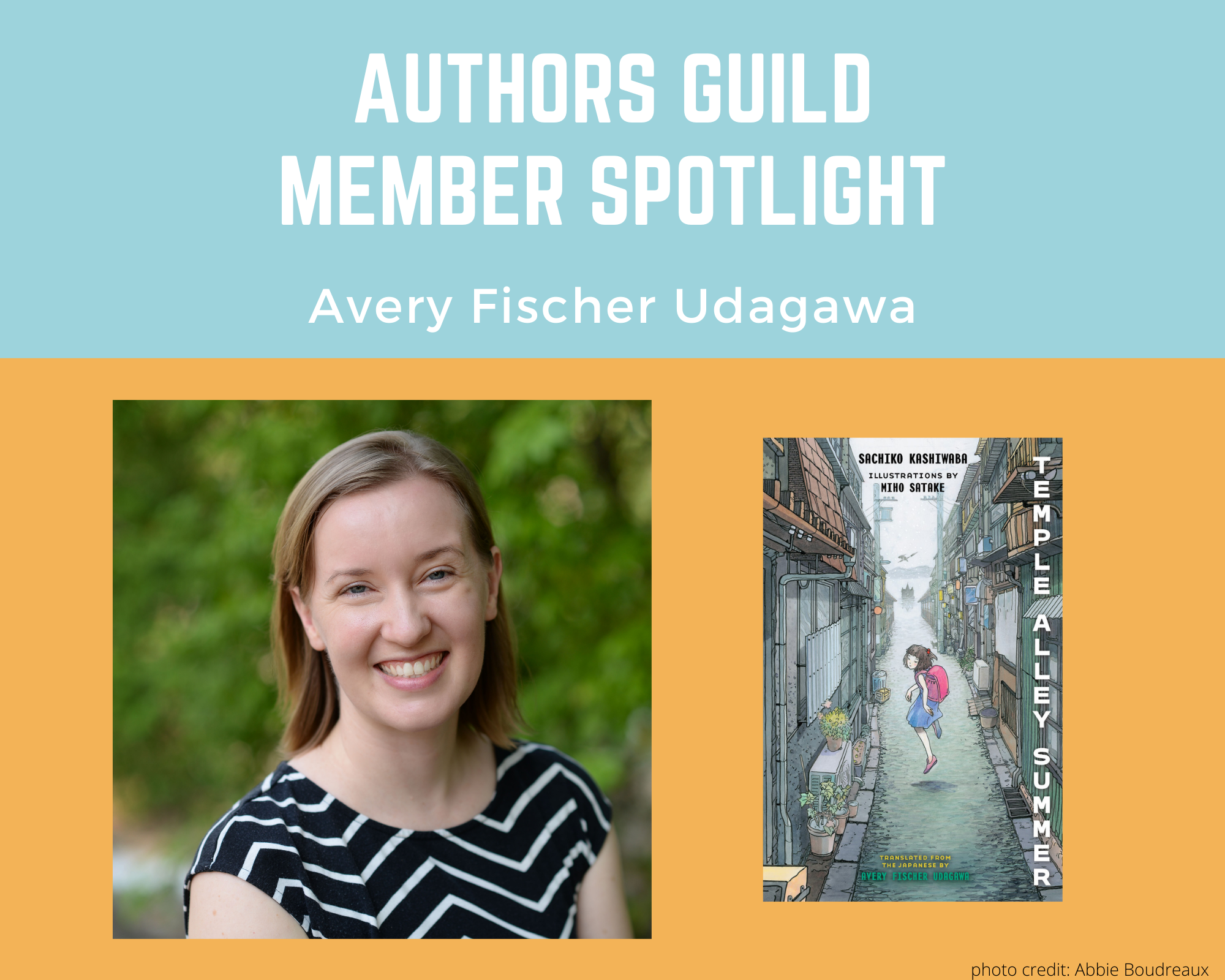 Member Spotlight Avery Fischer Udagawa The Authors Guild