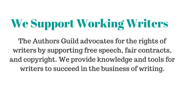 We support working writers - authors guild