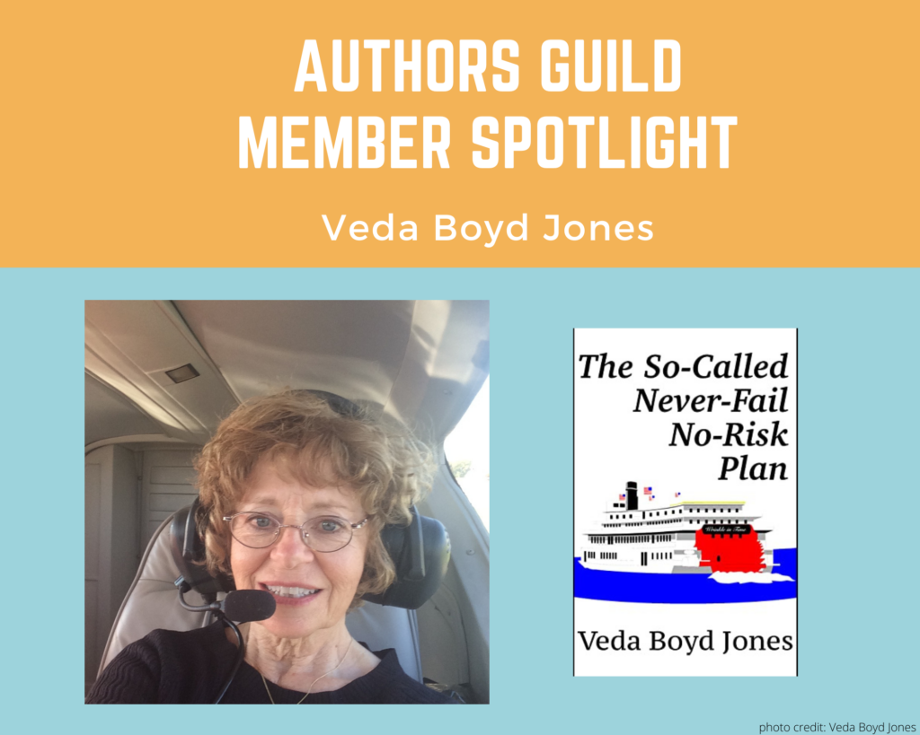 author Veda Boyd Jones and her book The So-Called Never-Fail No-Risk Plan