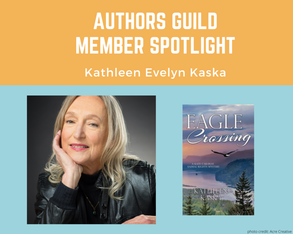 author Kathleen Evelyn Kaska and her book Eagle Crossing