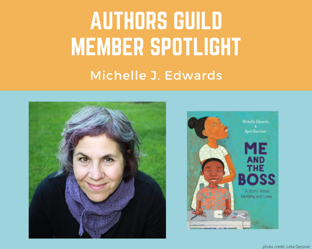 author Michelle Edwards and her book Me and the Boss