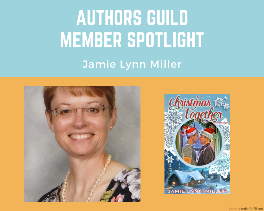author Jamie Lynn Miller and an image of her book Christmas Together