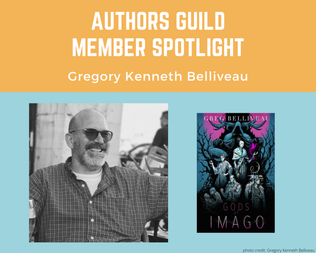 author Gregory Belliveau and his book Gods of IMAGO