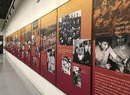 A photo of a hallway of the Filipino American National Historical Society Museum.