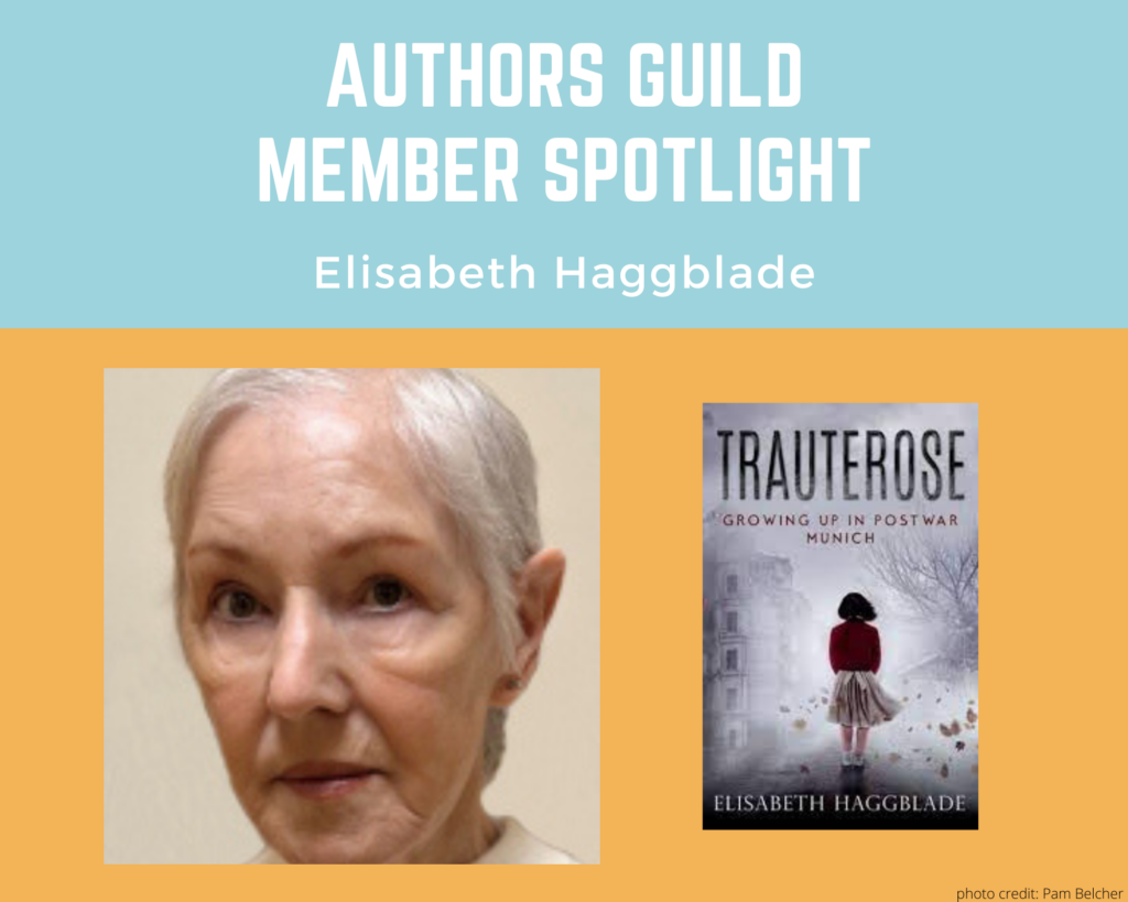 author Elisabeth Haggblade and her book Trauterose