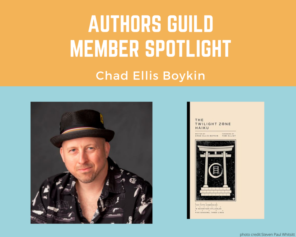 author Chad Boykin and his book The Twilight Zone Haiku