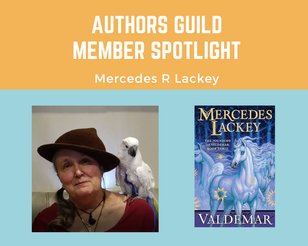 author Mercedes Lackey and her book Valdemar