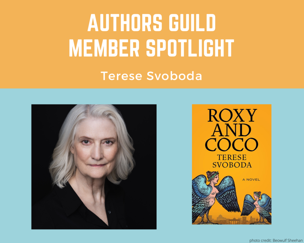author Terese Svoboda and her book Roxy and Coco