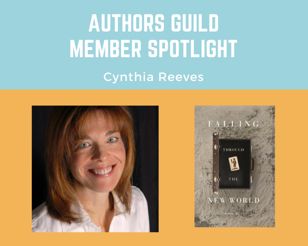 author Cynthia Reeves and her book Falling Through the New World
