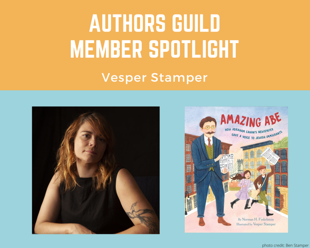 illustrator Vesper Stamper and her book Amazing Abe