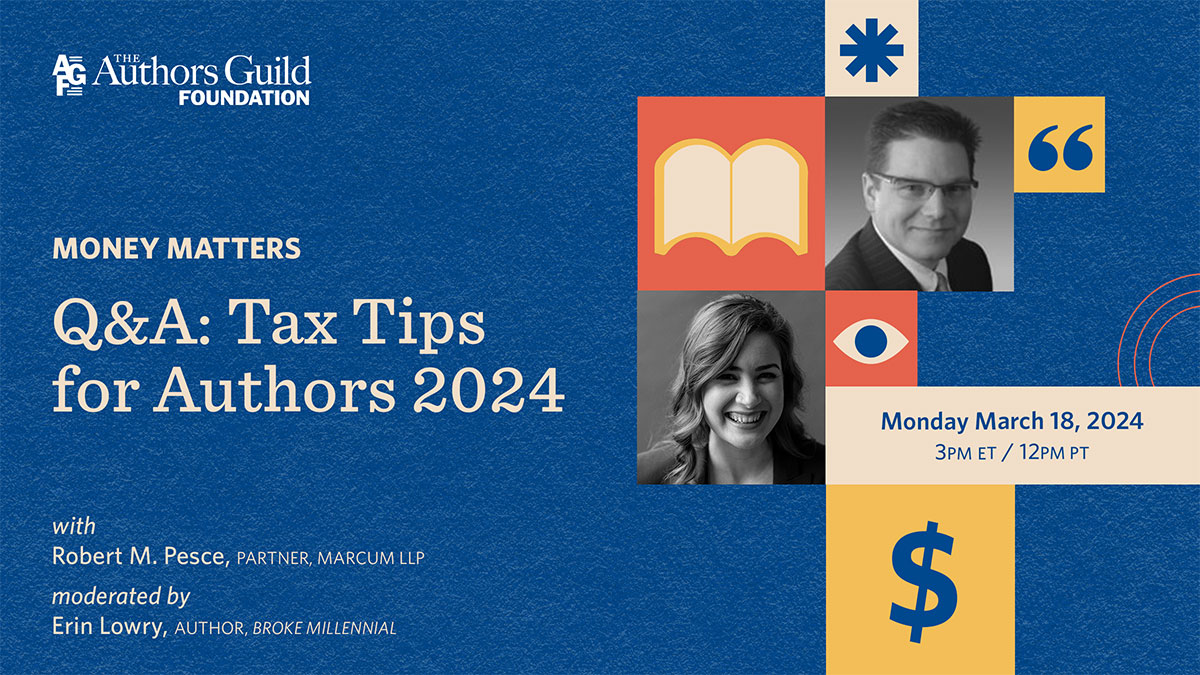 Q&A: Tax Tips for Authors 2024