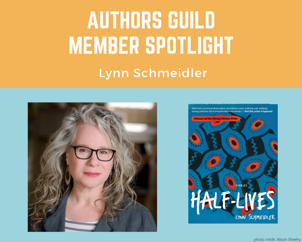 author Lynn Schneider and her book Half-Lives