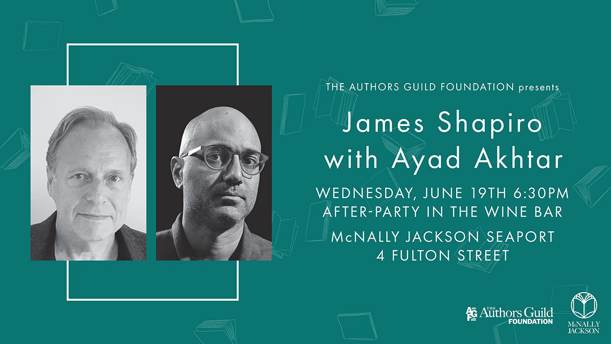 James Shapiro in conversation with Ayad Akhtar