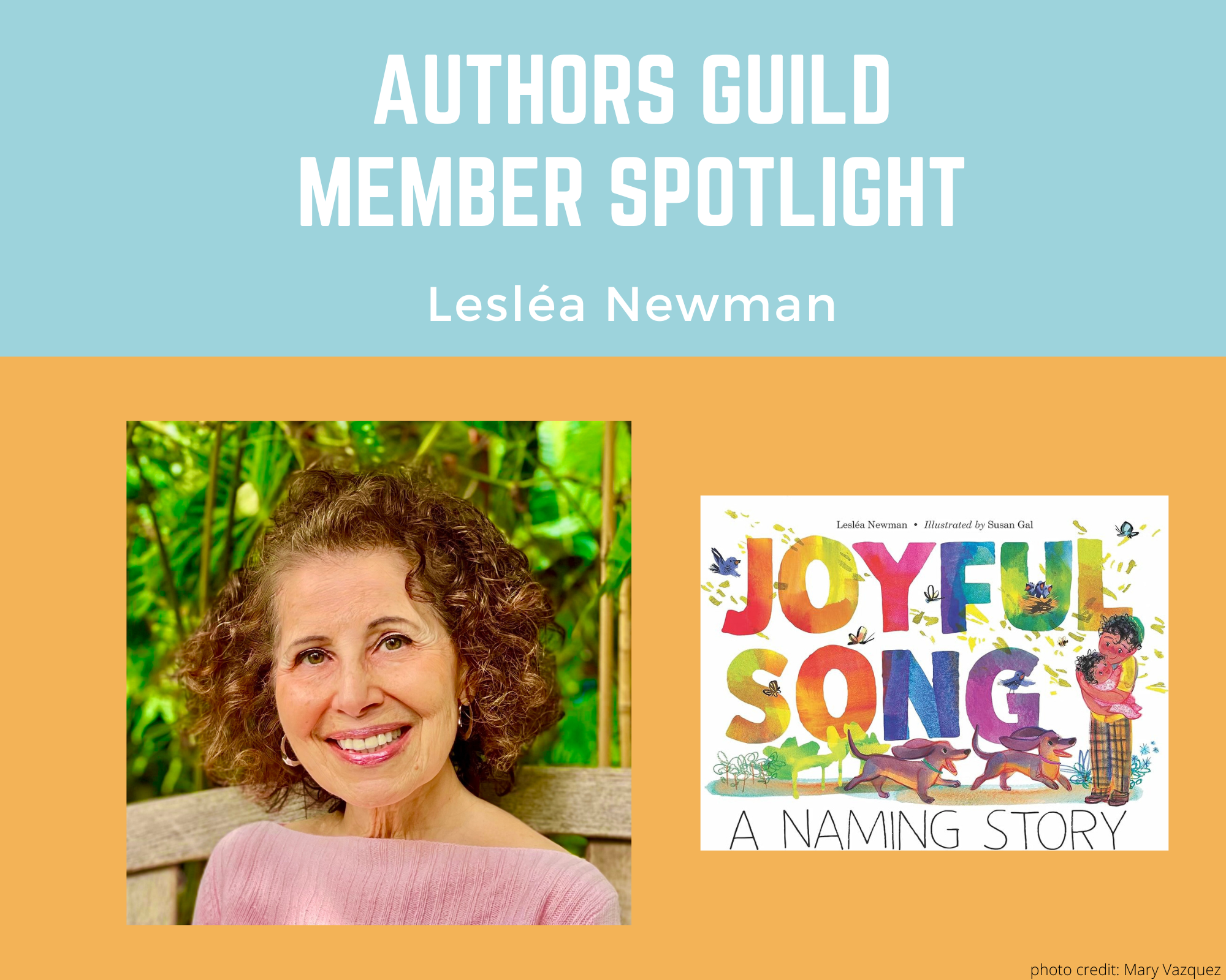 author Lesléa Newman and her book Joyful Song