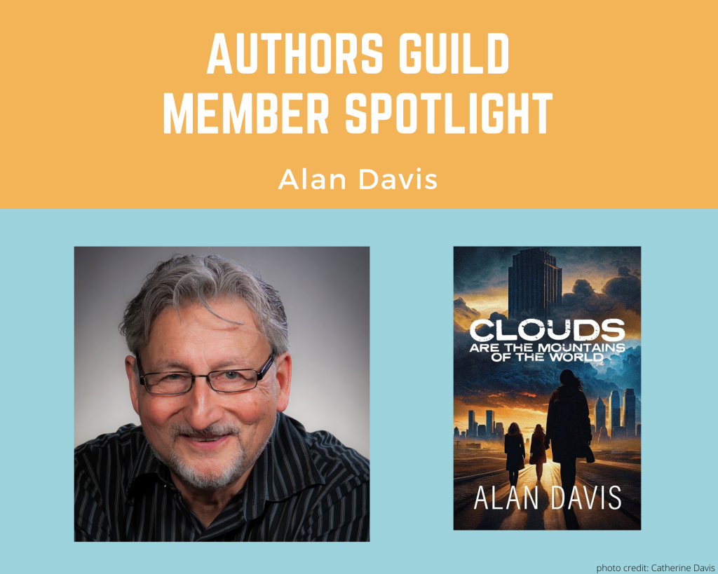 author Alan Davis and his book Clouds Are the Mountains of the World