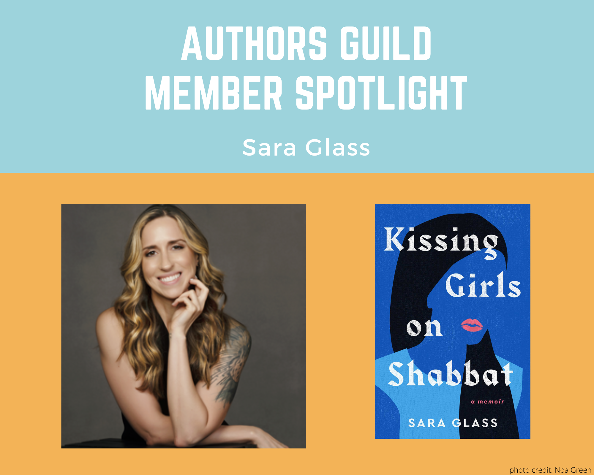 author Sara Glass and her book Kissing Girls on Shabbat