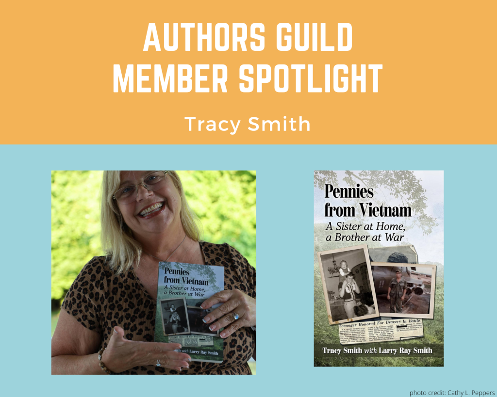 author Tracy Smith and her book Pennies from Vietnam