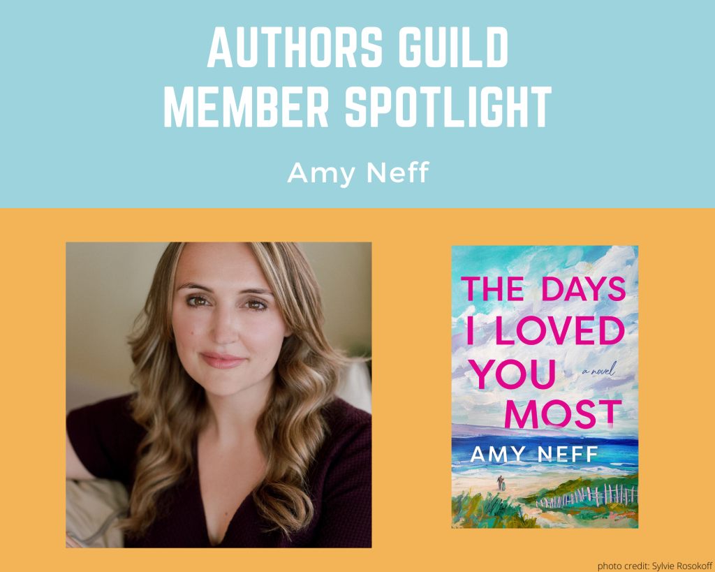 author Amy Neff and her book The Days I Loved You Most