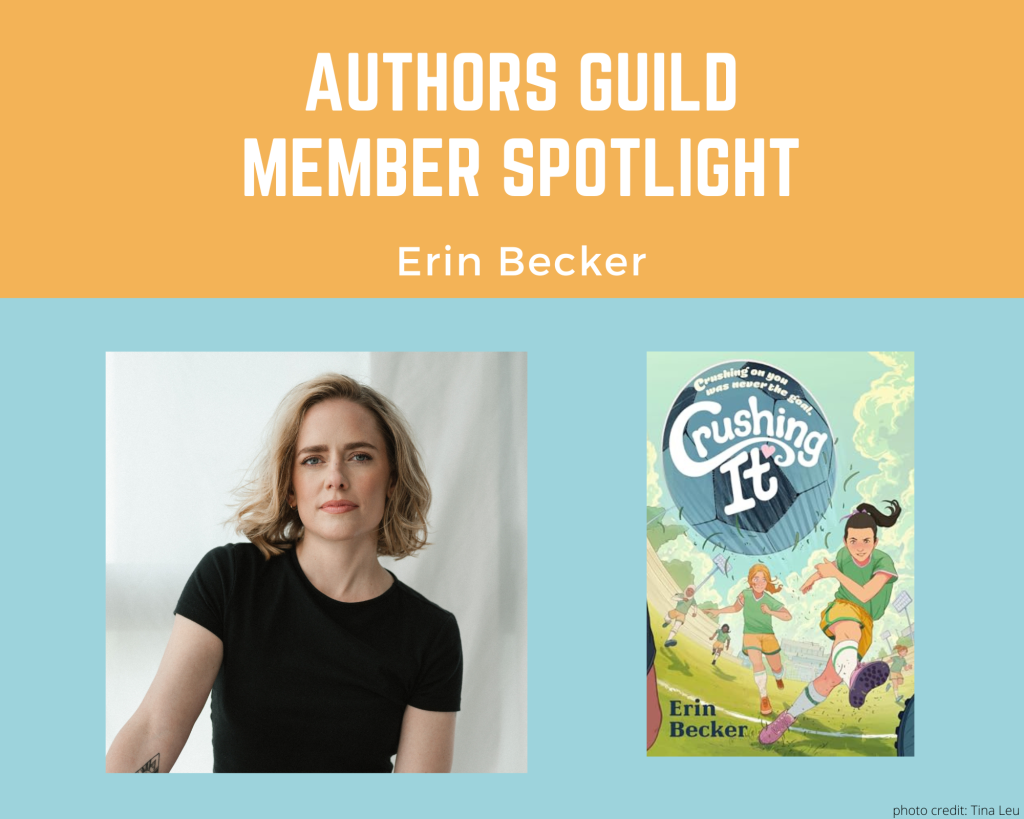 author Erin Becker and her book Crushing It