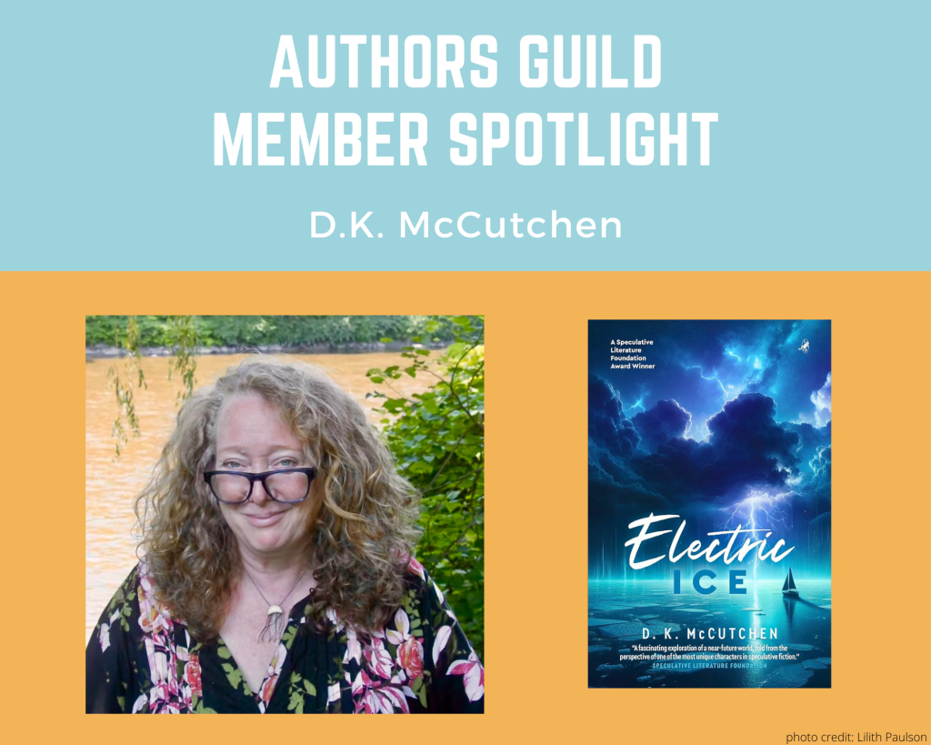 author D.K. McCutchen and her book Electric Ice