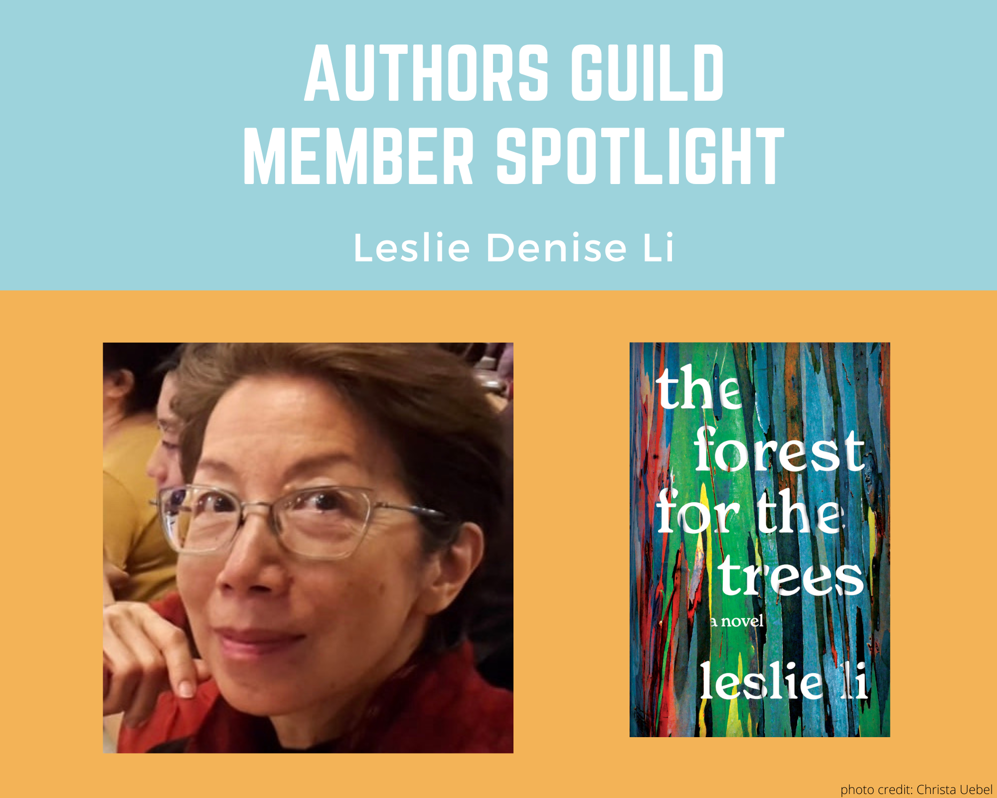 author Leslie Li and her book The Forest for the Trees