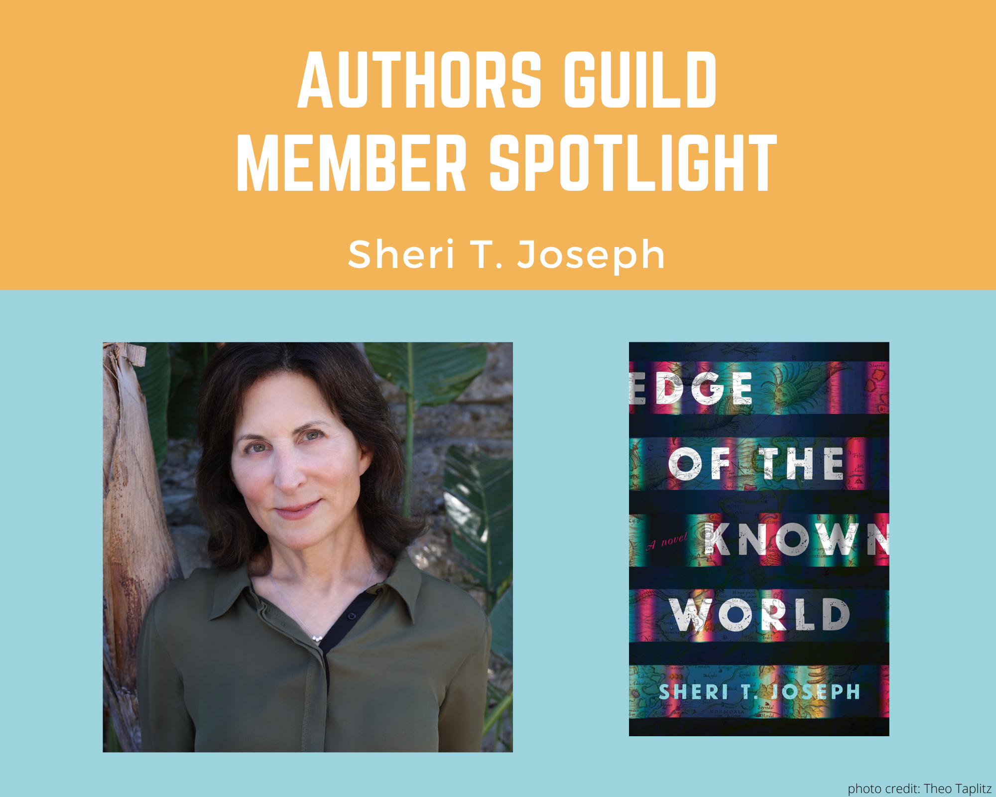 author Sheri Joseph and her book Edge of the Known World