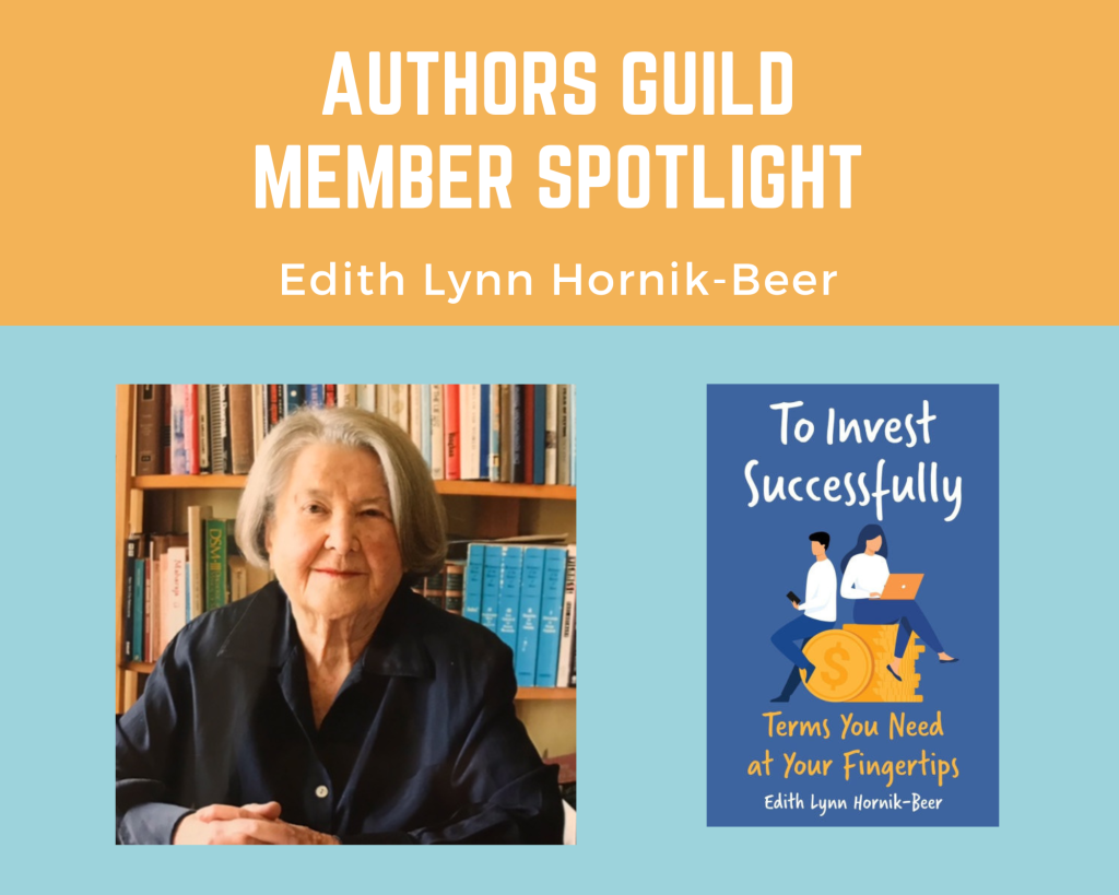 author Edith Hornik Beer and her book To Invest Successfully