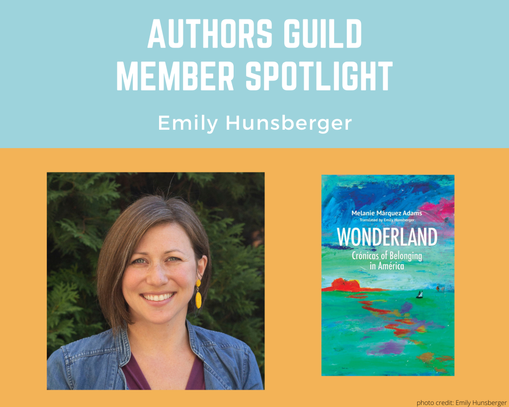 author/translator Emily Hunsberger and her book Wonderland