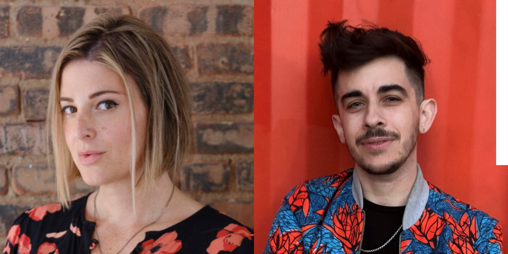 Headshots of Torrey Peters and Chase Strangio