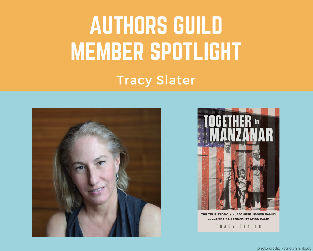 author Tracy Slater and her book Together in Manzanar