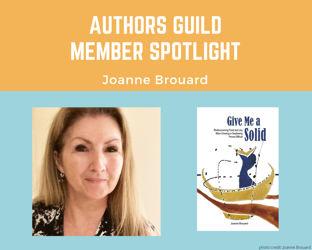 author Joanne Brouard and her book Give Me a Solid