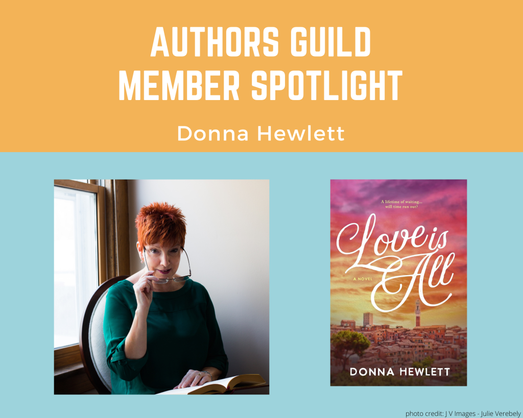author Donna Hewlett and her book Love Is All