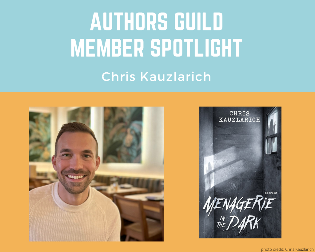 author Chris Kauzlarich and his book Menagerie in the Dark