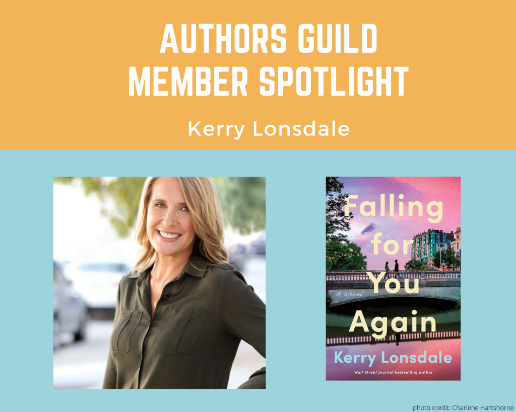 author Kerry Lonsdale and her book Falling for You Again