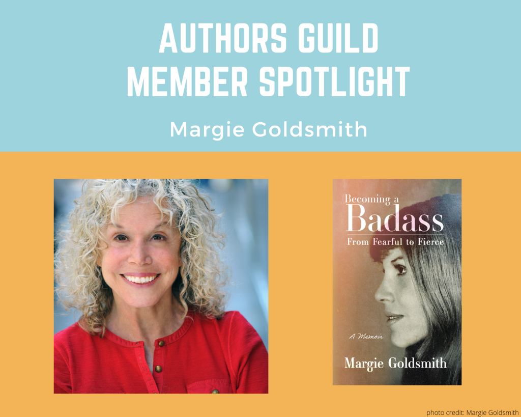 author Margie Goldsmith and her book Becoming a Badass