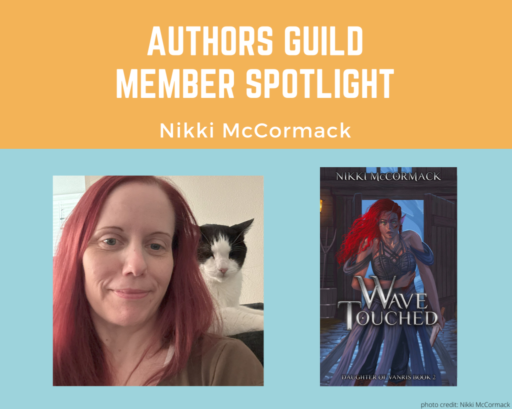 author Nikki McCormack and her book Wave Touched