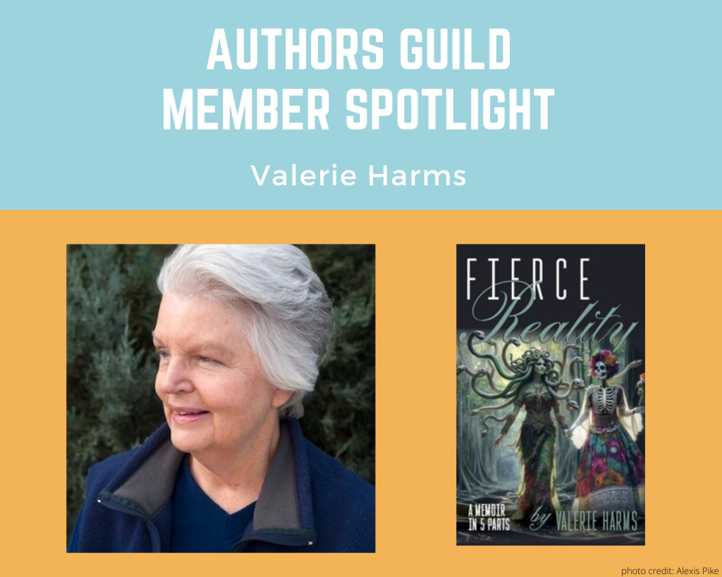 author Valerie Harms and her book Fierce Reality