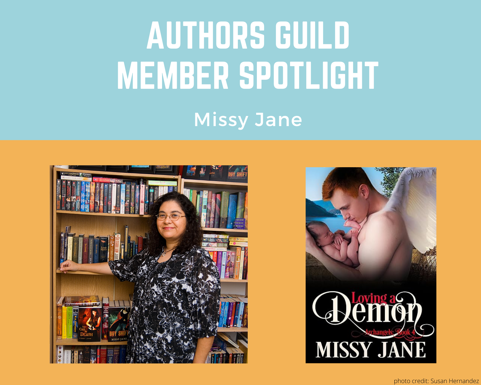 author Missy Jane and her book Loving a Demon