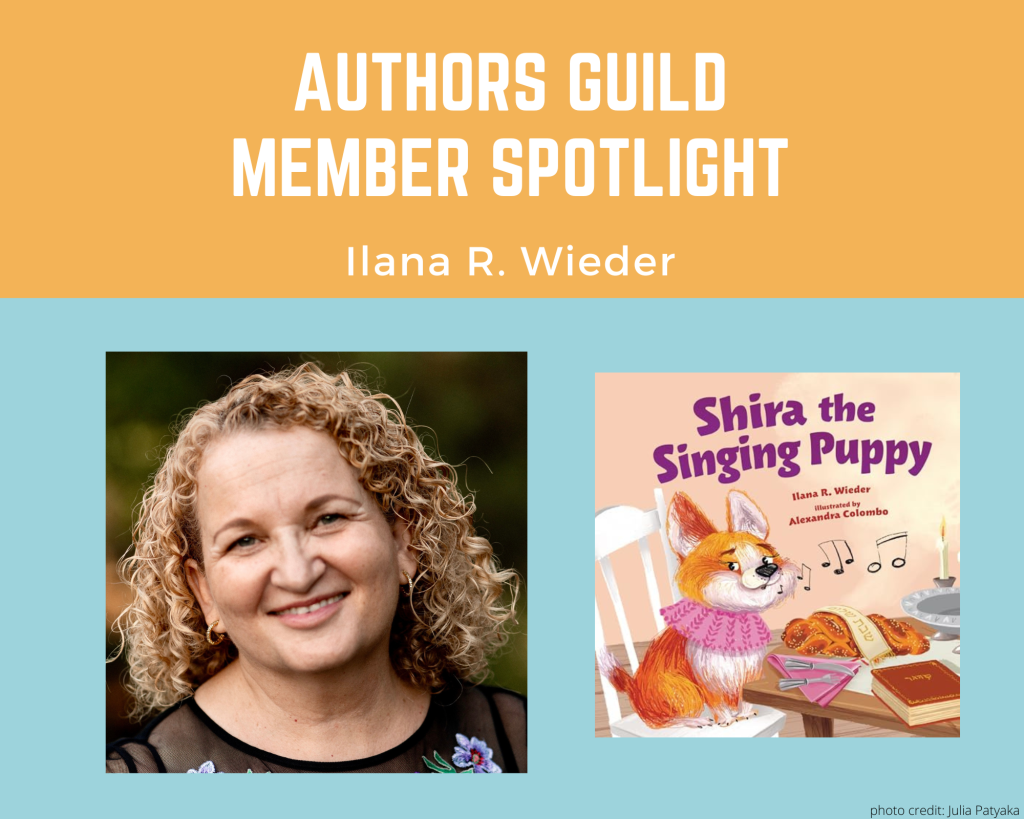 author Ilana Wieder and her book Shira the Singing Puppy