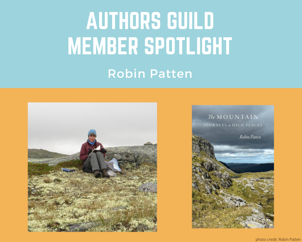 author Robin Patten and her book The Mountain