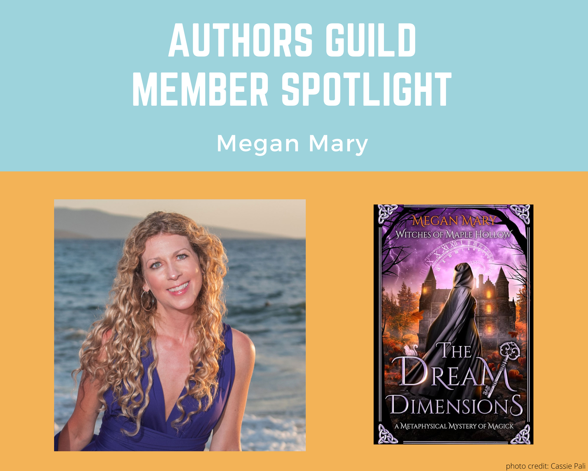 author Megan Mary and her book The Dream Dimensions