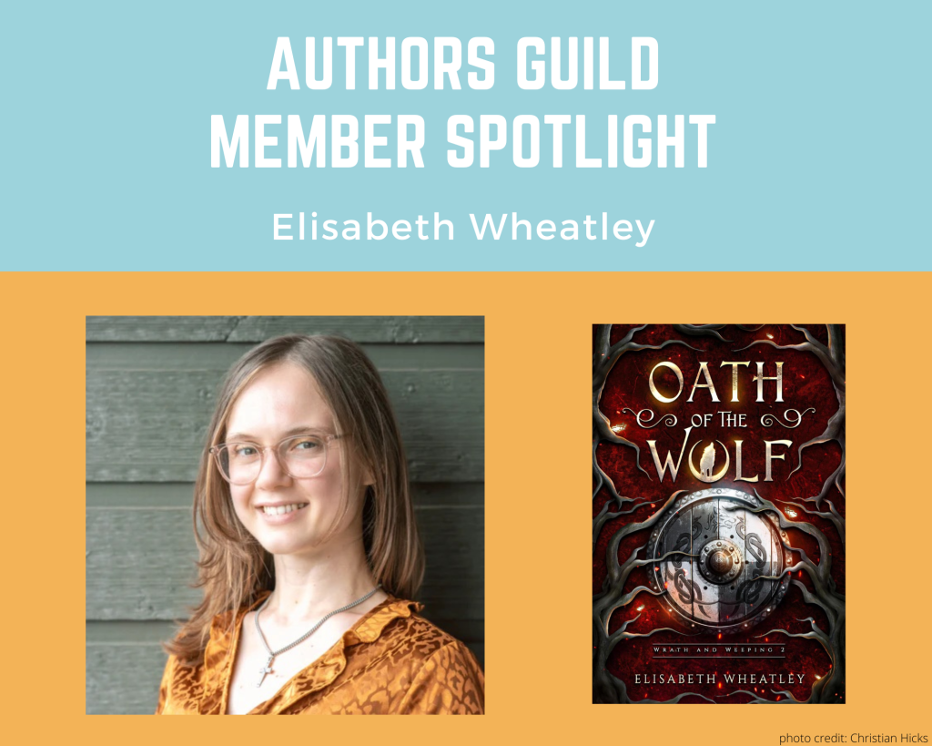 author Elizabeth Wheatley and her book Oath of the Wolf