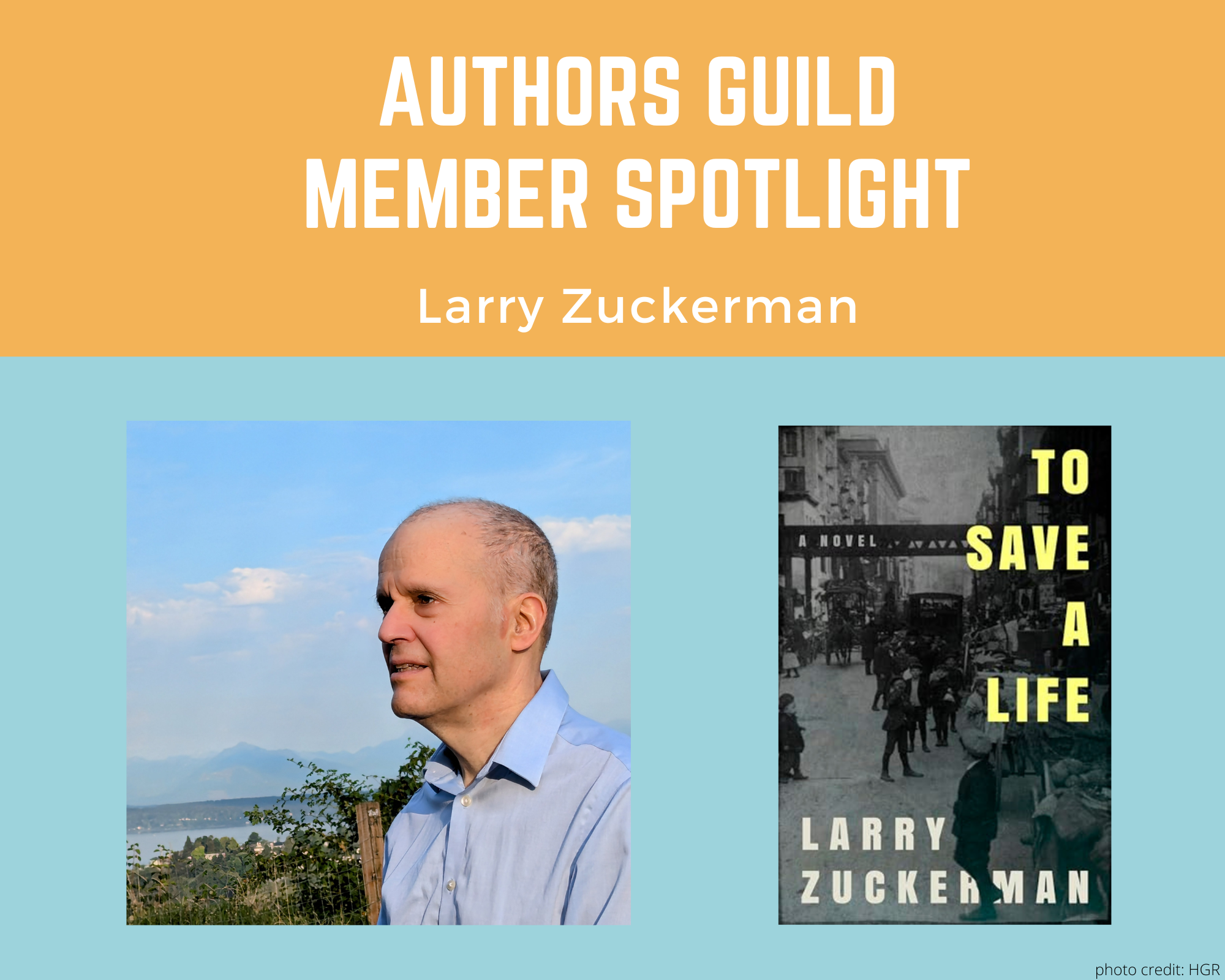 author Larry Zuckerman and his book To Save a Life