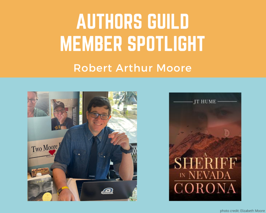author Robert Moore and his book A Sheriff in Nevada: Corona