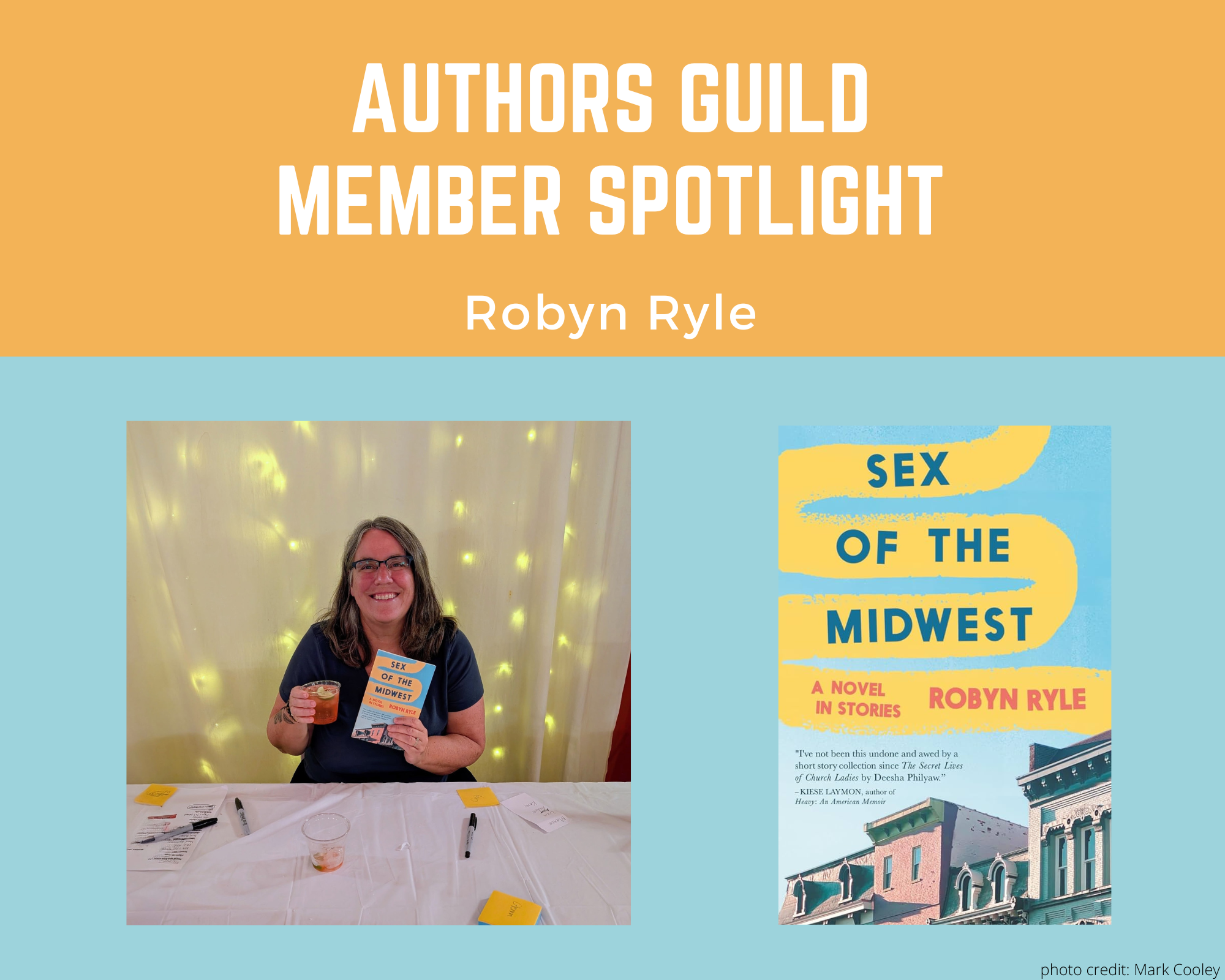 author Robyn Ryle and her book Sex of the Midwest