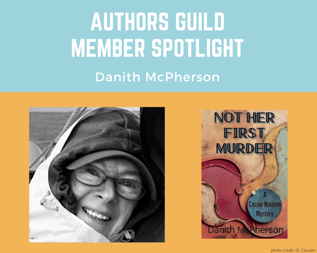 author Danith McPherson and her book not Her First Murder