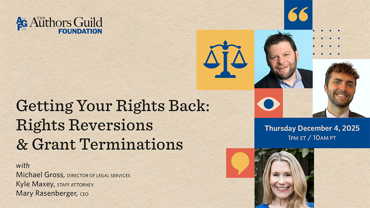 Event title with headshots of panelists