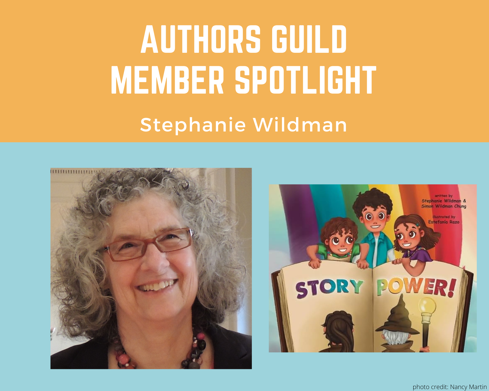 author Stephanie Wildman and her book Story Power