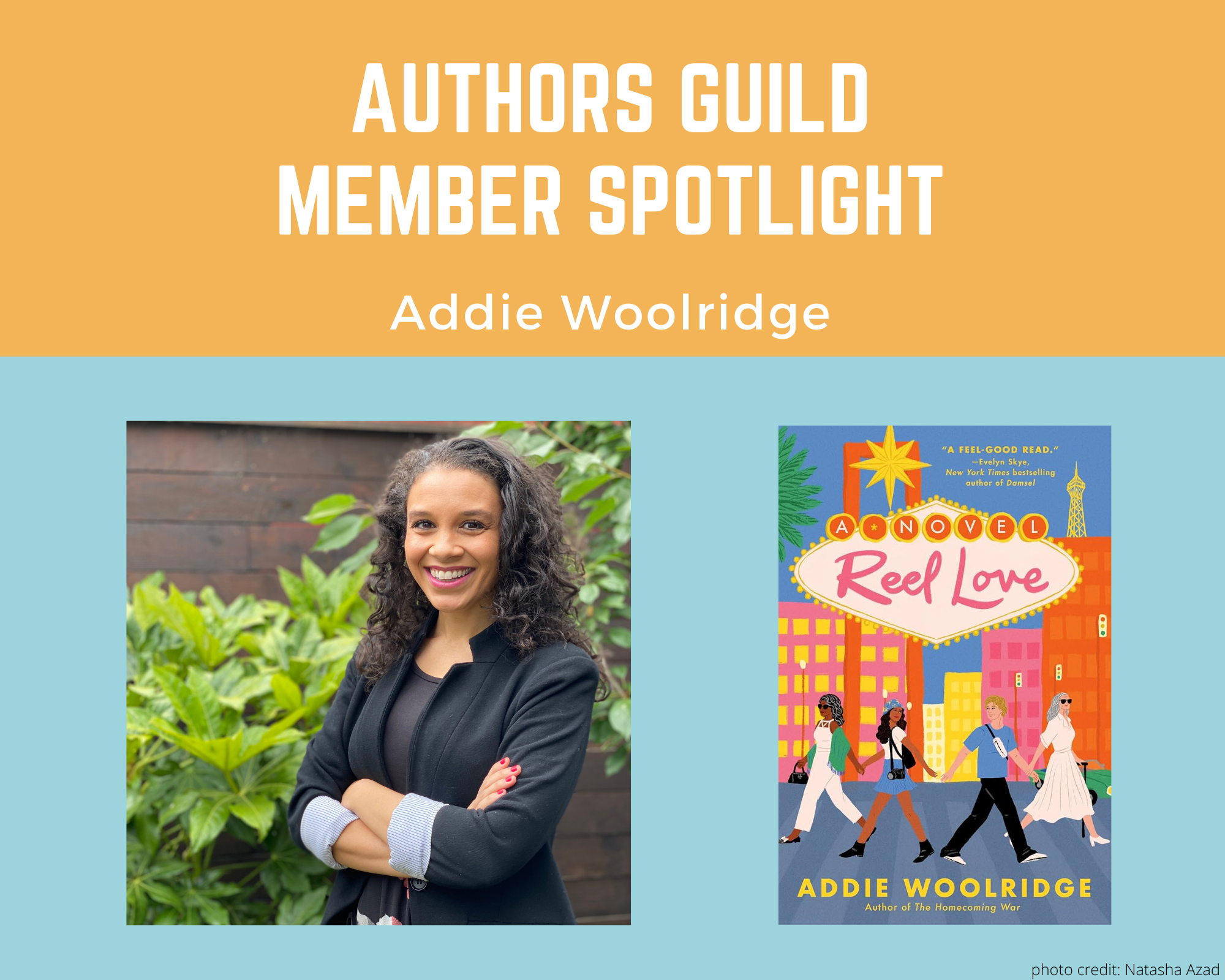author Addie Woolridge and her book Reel Love
