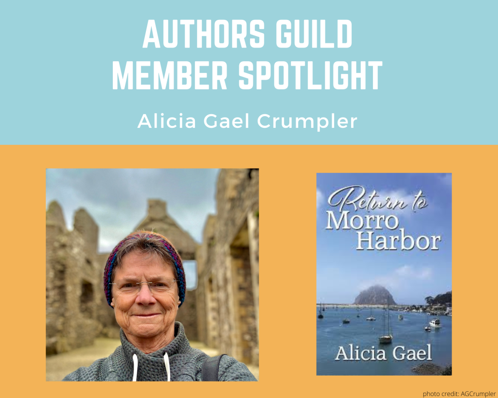 author Alicia Gael and her book Return to Morro Harbor